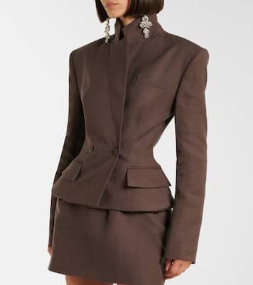 Peplum linen blazer | Magda Butrym