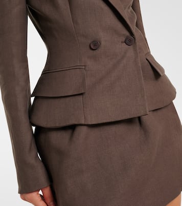 Peplum linen blazer | Magda Butrym