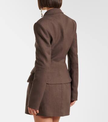 Peplum linen blazer | Magda Butrym