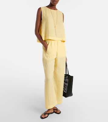 Pantalon ample Lola en lin | Velvet