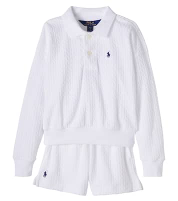 Polo e shorts in misto cotone | Polo Ralph Lauren Kids