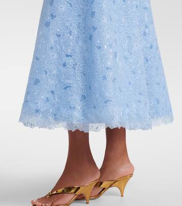 Robe de cocktail Anessa à broderie | Costarellos