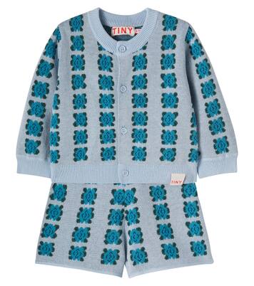 Baby floral cotton cardigan | Tinycottons