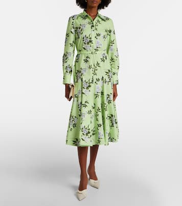 Abito midi Marione in cotone floreale | Emilia Wickstead