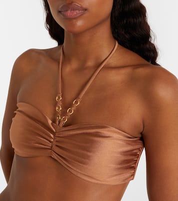 Zoe ruched bikini top | Jade Swim