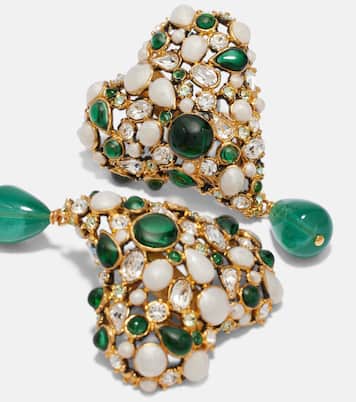 Embellished clip-on earrings | Saint Laurent