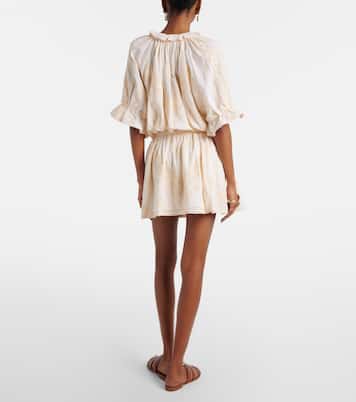 Abito chemisier in cotone con ricamo | Juliet Dunn