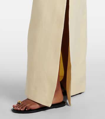 Halterneck linen maxi dress | SIR