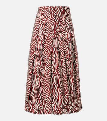 White Label Nessa printed cotton-blend maxi skirt | Proenza Schouler