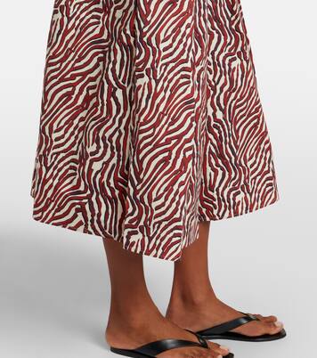 White Label Nessa printed cotton-blend maxi skirt | Proenza Schouler