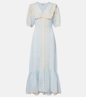 Robe Edina en coton à broderie | Rixo