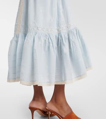 Robe Edina en coton à broderie | Rixo