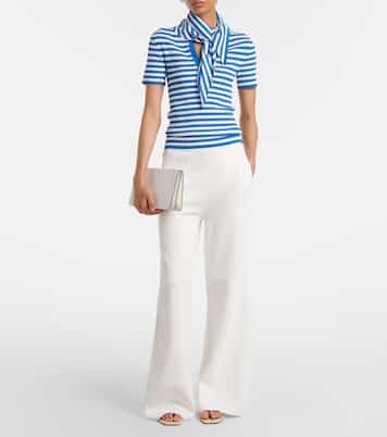 Striped scarf-detail knitted top | Max Mara
