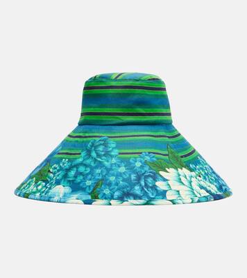 Margo printed cotton canvas sun hat | Alémais
