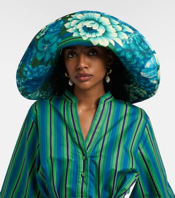 Margo printed cotton canvas sun hat | Alémais