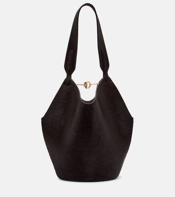 Tote Bag Lotus Mini aus Kalbshaar und Veloursleder | Khaite