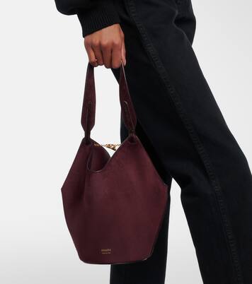 Tote Bag Lotus Mini aus Kalbshaar und Veloursleder | Khaite