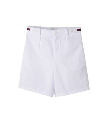 Web Stripe cotton Bermuda shorts | Gucci Kids