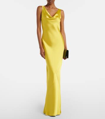Maria satin gown | Norma Kamali