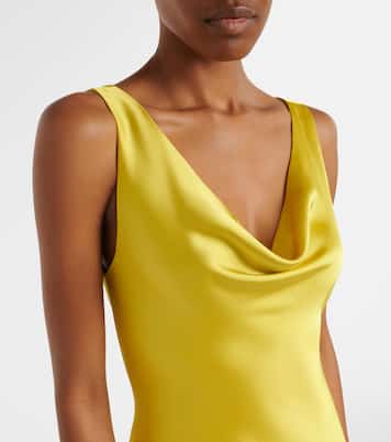 Maria satin gown | Norma Kamali