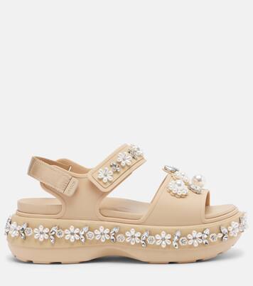 x Crocs embellished platform sandals | Simone Rocha