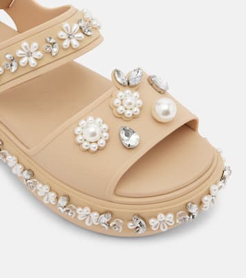 x Crocs embellished platform sandals | Simone Rocha