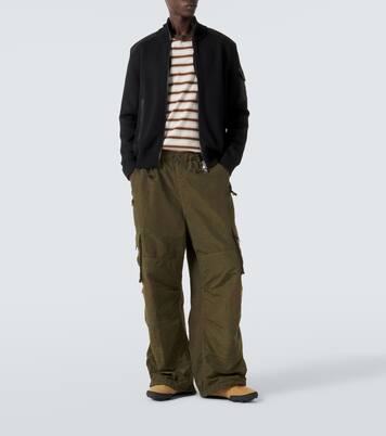 Tricot down-paneled virgin wool cardigan | Moncler