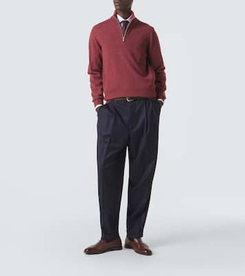 Cashmere half-zip sweater | Brunello Cucinelli