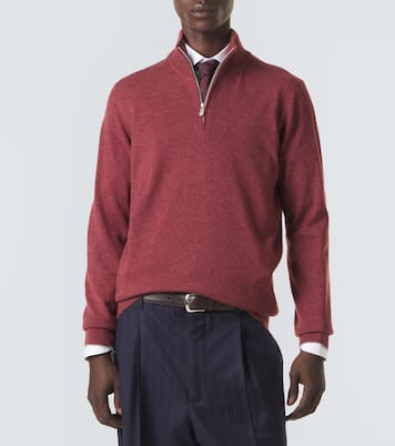 Cashmere half-zip sweater | Brunello Cucinelli