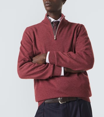 Cashmere half-zip sweater | Brunello Cucinelli