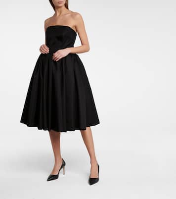 Abito bustier in gabardine Re-Nylon | Prada