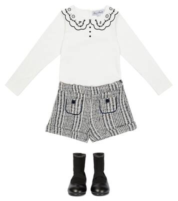 Checked tweed shorts | Tartine et Chocolat