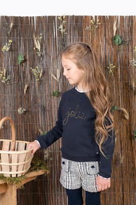 Checked tweed shorts | Tartine et Chocolat