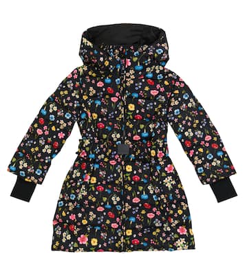 Floral padded coat | Monnalisa
