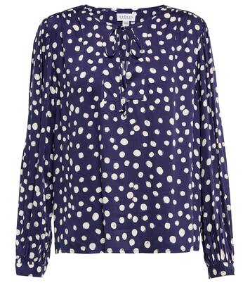 Top Marlow en satin à pois | Velvet