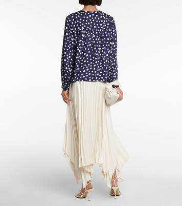 Top Marlow en satin à pois | Velvet