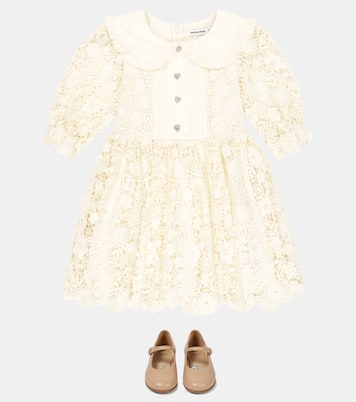 Embellished guipure lace dress | Self-Portrait Kids