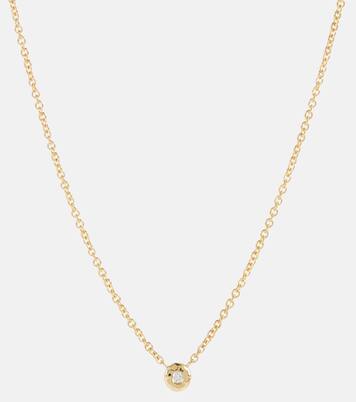 Nesting Gem 18kt gold necklace with diamond | Octavia Elizabeth
