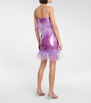 Cropped-Top mit Federn | Giuseppe di Morabito