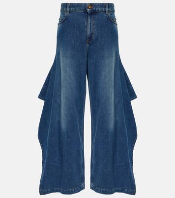 High-Rise Wide-Leg Jeans | Burberry