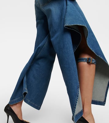 High-Rise Wide-Leg Jeans | Burberry