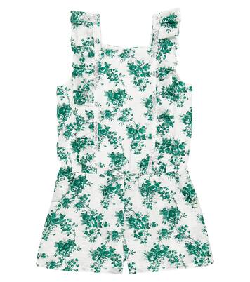 Printed ruffled cotton playsuit | Tartine et Chocolat