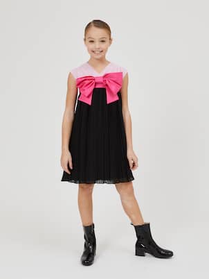 Bow-detail dress | Monnalisa