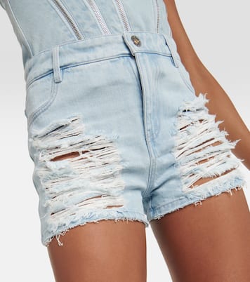 Short à taille haute en jean | Dion Lee