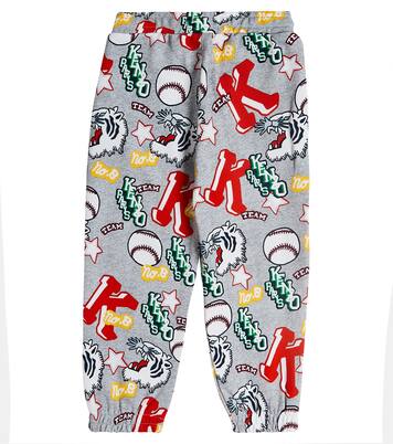 Printed cotton sweatpants | Kenzo Kids