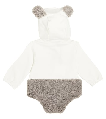 Baby cotton-blend fleece bodysuit | Il Gufo