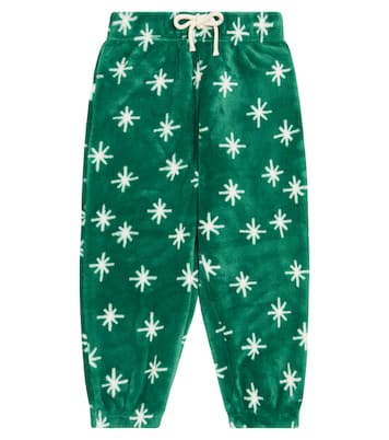 Snow Polar printed fleece sweatpants | Tinycottons