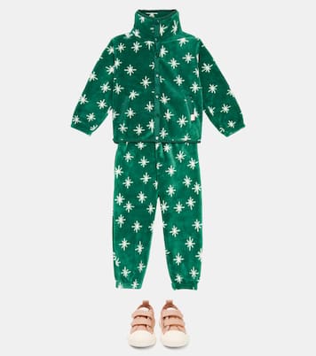 Snow Polar printed fleece sweatpants | Tinycottons