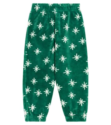 Snow Polar printed fleece sweatpants | Tinycottons