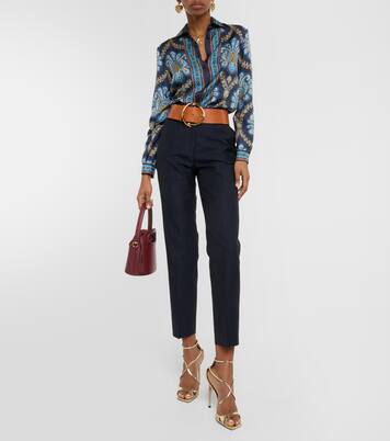 Printed silk twill shirt | Etro